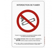 Interdiction de fumer et de vapoter